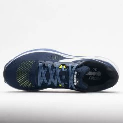 Diadora Mythos Blushield Vortice 7 Men's Black Iris/White/Neon Yellow -Optimal Shoe Store 047835 2