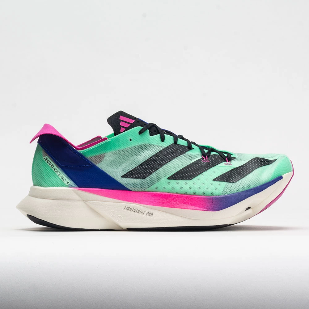 Adidas Adizero Adios Pro 3 Men's Pulse Mint/Core Black/Lucid Blue 3 Adidas Adizero Adios Pro 3 Men's Pulse Mint/Core Black/Lucid Blue