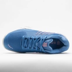 K-Swiss Hypercourt Express 2 Women's Silver Lake Blue/Wht/Orchid Pink -Optimal Shoe Store 116672 2