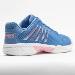 K-Swiss Hypercourt Express 2 Women's Silver Lake Blue/Wht/Orchid Pink -Optimal Shoe Store 116672 6