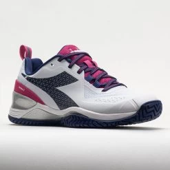 Diadora Blushield Torneo 2 AG Women's White/Blueprint/Pink Yarrow -Optimal Shoe Store 117021 5