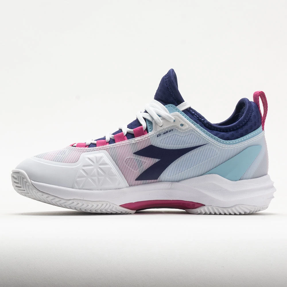 Diadora Speed Blushield Fly 4+ Clay Women's White/Blueprint/Pink 4 Diadora Speed Blushield Fly 4+ Clay Women's White/Blueprint/Pink - Image 2