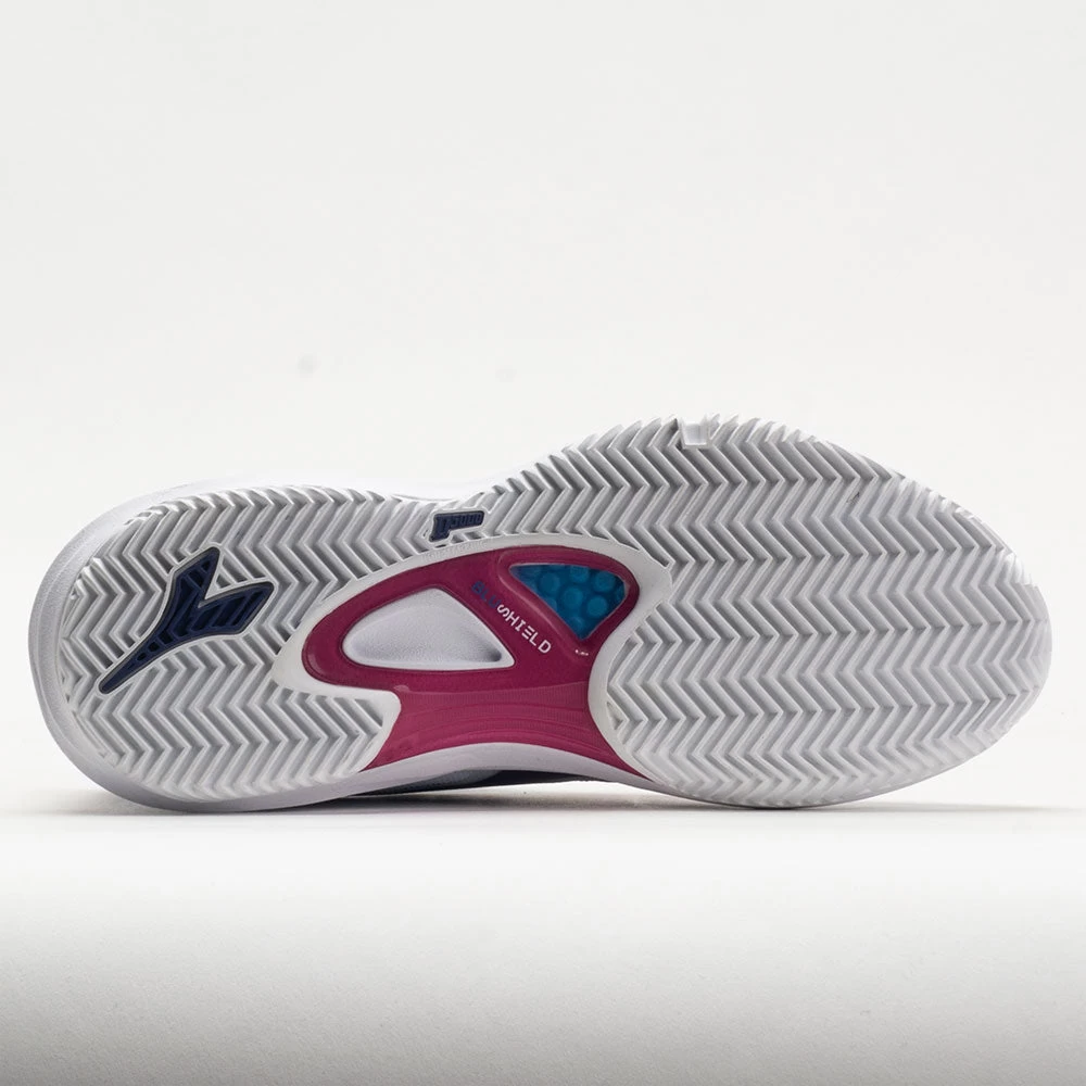 Diadora Speed Blushield Fly 4+ Clay Women's White/Blueprint/Pink 6 Diadora Speed Blushield Fly 4+ Clay Women's White/Blueprint/Pink - Image 4