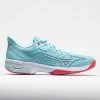 Mizuno Wave Exceed Tour 5 AC Women's Tanager Turpuoise/Paradise Pink -Optimal Shoe Store 117140 3