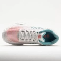 K-Swiss Hypercourt Express 2 Women's Blanc De Blanc/Nile Blue/Desert -Optimal Shoe Store 117153 2