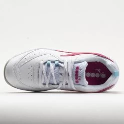 Diadora Challenge 5 SL Junior White/Pinklady -Optimal Shoe Store 121358 2