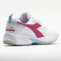 Diadora Challenge 5 SL Junior White/Pinklady -Optimal Shoe Store 121358 6