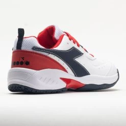 Diadora Challenge 5 SL Junior White/Blue Corsair/Fiery Red -Optimal Shoe Store 121359 6