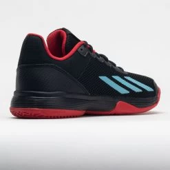 Adidas CourtFlash Junior Black/Preloved Blue/Better Scarlet -Optimal Shoe Store 121368 6