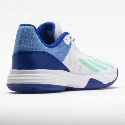 Adidas CourtFlash Junior White/Pulse Mint/Lucid Blue -Optimal Shoe Store 121369 6