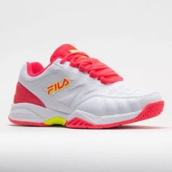 Fila Axilus Energized 2 Junior White/Diva Pink/Safety Yellow -Optimal Shoe Store 121422 5