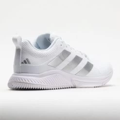 Adidas Court Team Bounce 2.0 Women's White/Silver Metallic/Grey -Optimal Shoe Store 210818 6