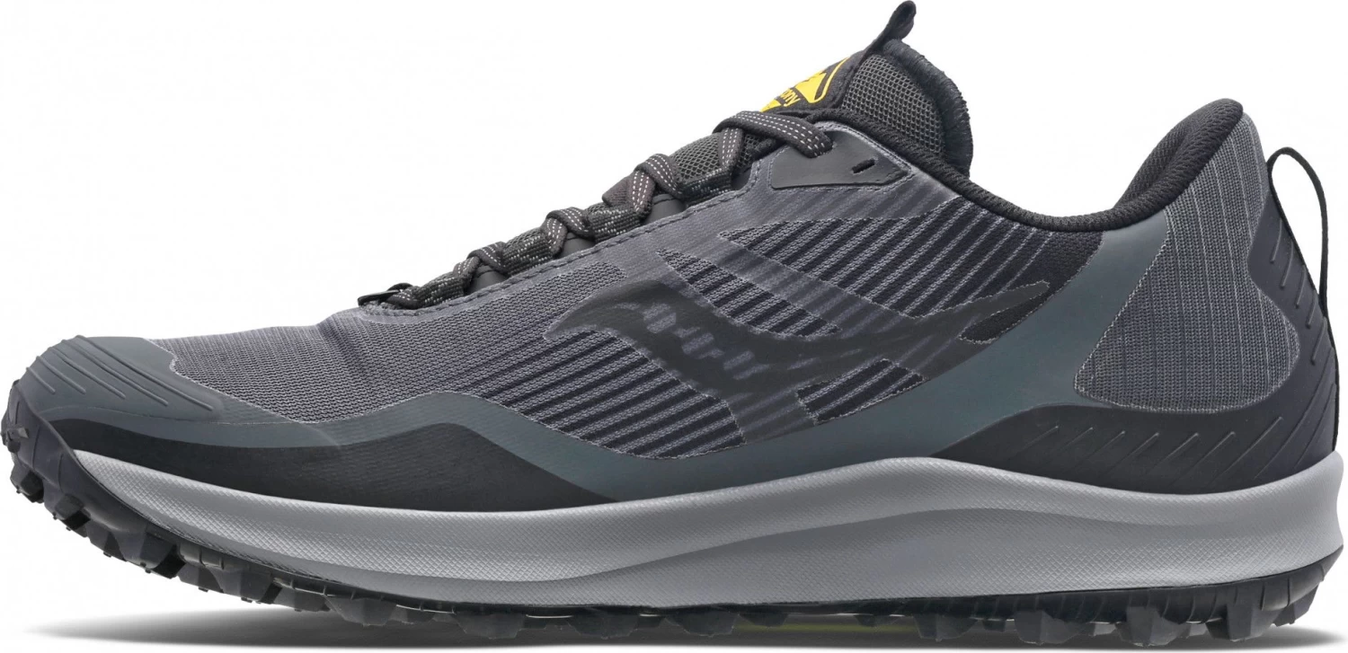 Saucony Peregrine 12 GTX Trail Running Shoes Gray Yellow For Men 4 Saucony Peregrine 12 GTX Trail Running Shoes Gray Yellow For Men - Image 2