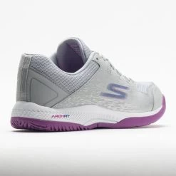 Skechers Viper Court Women's Grey/Purple -Optimal Shoe Store 370030 6