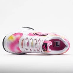 Fila Volley Zone Women's Tie-Dye Print White/Pink/Black -Optimal Shoe Store 370038 2