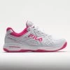 Fila Double Bounce 3 Women's White/White/Pink Glo 1 Fila Double Bounce 3 Women's White/White/Pink Glo -Optimal Shoe Store 370042 3
