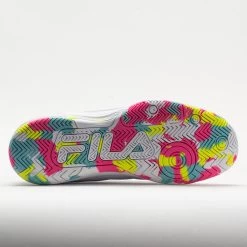 Fila Double Bounce 3 Women's White/White/Multicolor -Optimal Shoe Store 370043 4