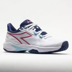 Diadora Trofeo 2 AG Pickleball Women's White/Blueprint/Pink Yarrow -Optimal Shoe Store 370081 5