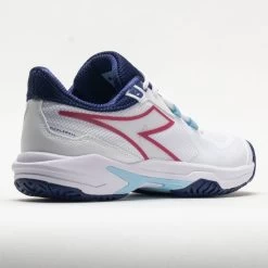 Diadora Trofeo 2 AG Pickleball Women's White/Blueprint/Pink Yarrow -Optimal Shoe Store 370081 6