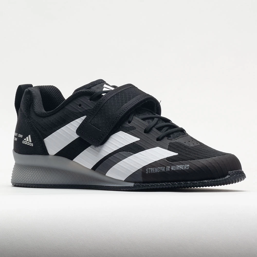 Adidas Adipower III Men's Black/White/Grey 7 Adidas Adipower III Men's Black/White/Grey - Image 5