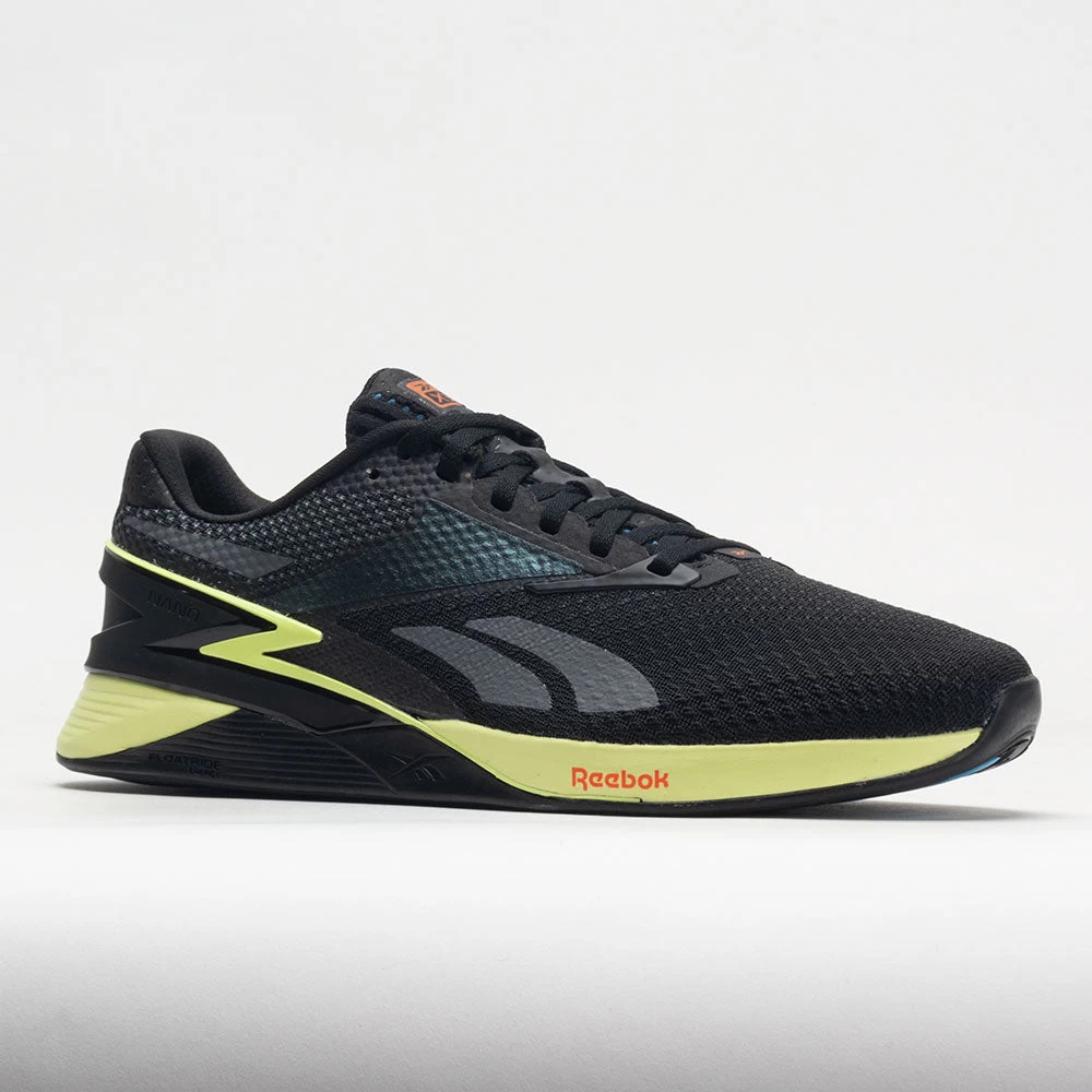 Reebok Nano X3 Men's Core Black/Energy Glow/Smash Orange 7 Reebok Nano X3 Men's Core Black/Energy Glow/Smash Orange - Image 5