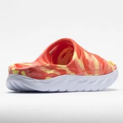 HOKA Ora Recovery Slide Swirl Unisex Yellow Pear/Fiesta -Optimal Shoe Store 570558 6