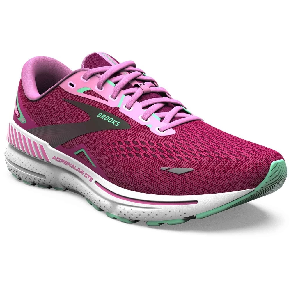 BROOKS Adrenaline GTS 23 Womens Running Shoes Pink/Festival Fuchsia/Black 3 BROOKS Adrenaline GTS 23 Womens Running Shoes Pink/Festival Fuchsia/Black