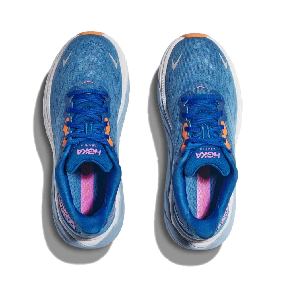 Hoka Arahi 6 Wide D Womens Running Shoes All Aboard/Coastal Sky 6 Hoka Arahi 6 Wide D Womens Running Shoes All Aboard/Coastal Sky - Image 4