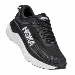 Hoka Bondi 7 Wide 2E Mens Road Running Shoes Black/White 7 Hoka Bondi 7 Wide 2E Mens Road Running Shoes Black/White -Optimal Shoe Store bondi 7 wide 2e mens road running shoes black white p7678 30322 image