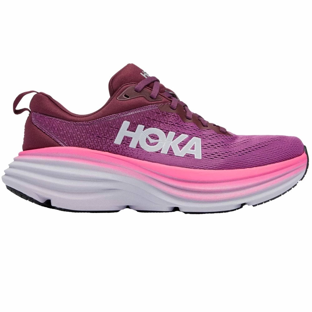 Hoka Bondi 8 Womens Running Shoes Beauty Berry/Grape Wine 3 Hoka Bondi 8 Womens Running Shoes Beauty Berry/Grape Wine