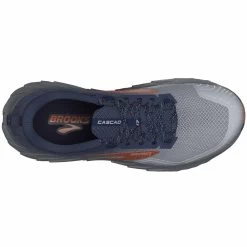 BROOKS Cascadia 17 Mens Trail Running Shoes Blue/Navy/Firecracker -Optimal Shoe Store cascadia 17 mens trail running shoes blue navy firecracker p8257 32807 image