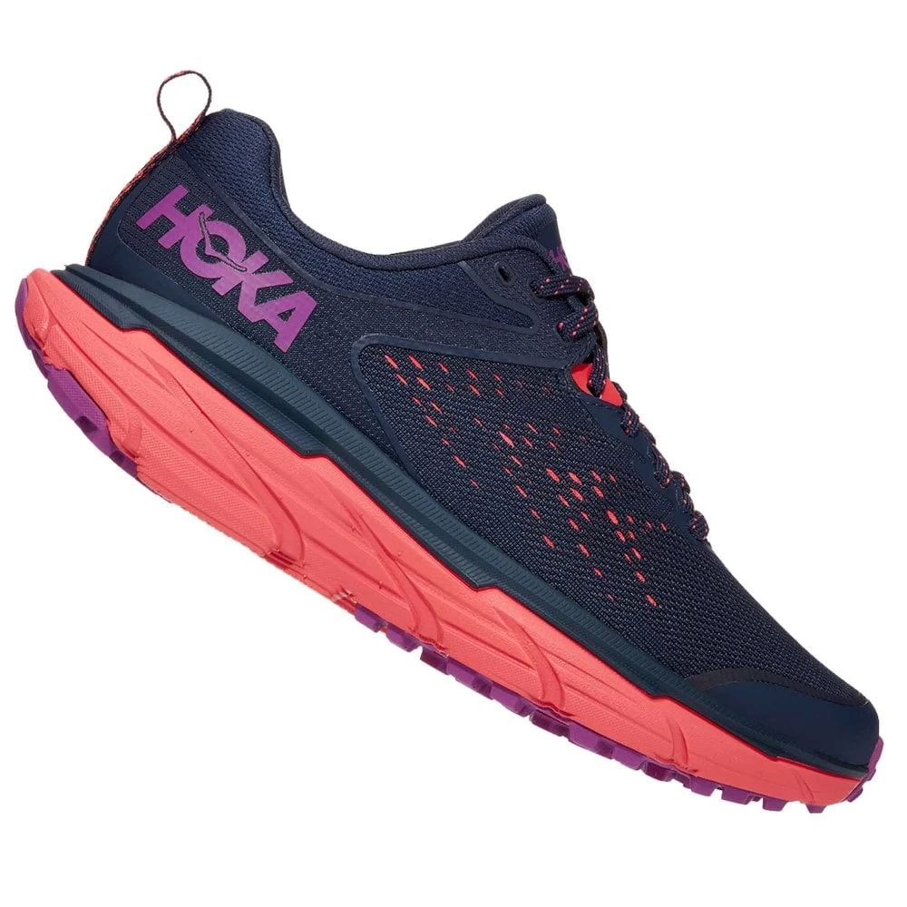 Hoka Challenger ATR 6 Wide D Womens Trail Running Shoes Black Iris/Hot Coral 3 Hoka Challenger ATR 6 Wide D Womens Trail Running Shoes Black Iris/Hot Coral