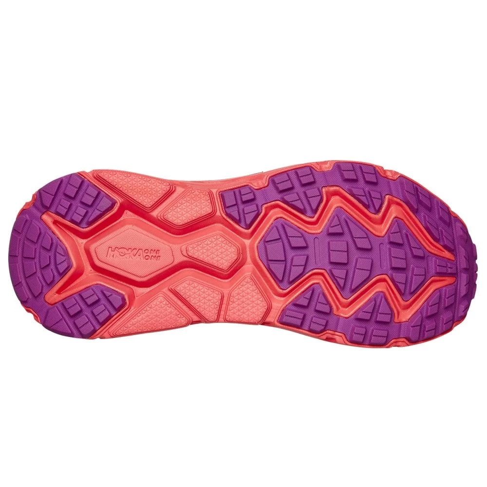 Hoka Challenger ATR 6 Wide D Womens Trail Running Shoes Black Iris/Hot Coral 4 Hoka Challenger ATR 6 Wide D Womens Trail Running Shoes Black Iris/Hot Coral - Image 2