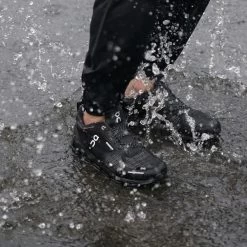 On Cloudflyer Waterproof Womens Road Running Shoes With Support Black & Lunar -Optimal Shoe Store cloudflyer waterproof womens road running shoes with support black lunar p4716 15338 image