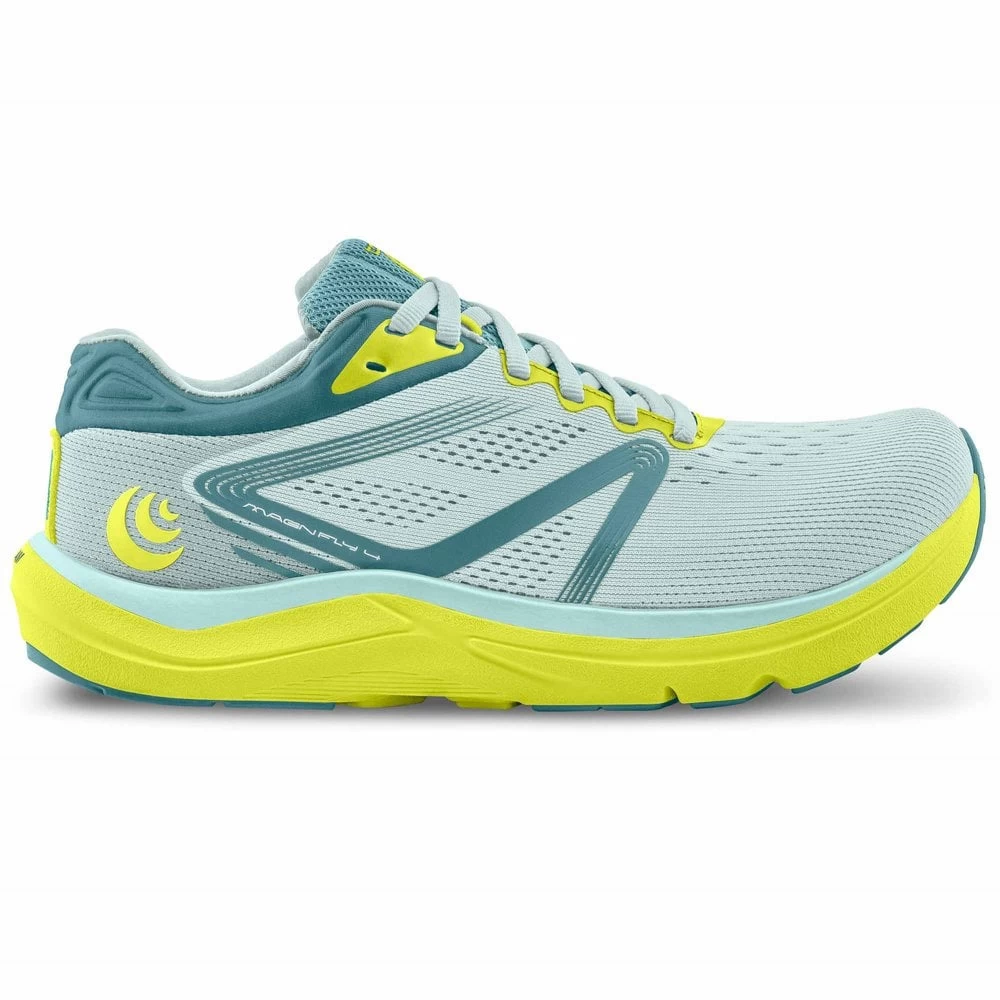 Topo Athletic Magnifly 4 Womens Running Shoes Glass Blue/Lime 3 Topo Athletic Magnifly 4 Womens Running Shoes Glass Blue/Lime