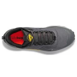 Saucony Peregrine 12 GTX Mens Waterproof Trail Running Shoes Shadow/Vizi -Optimal Shoe Store peregrine 12 gtx mens waterproof trail running shoes shadow vizi p7401 29088 image