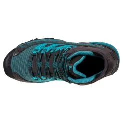 La Sportiva Ultra Raptor II Mid GTX Wide Womens Hiking Boots Carbon/Topaz -Optimal Shoe Store ultra raptor ii mid gtx wide womens hiking boots carbon topaz p6447 25397 image