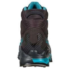 La Sportiva Ultra Raptor II Mid GTX Wide Womens Hiking Boots Carbon/Topaz -Optimal Shoe Store ultra raptor ii mid gtx wide womens hiking boots carbon topaz p6447 25398 image